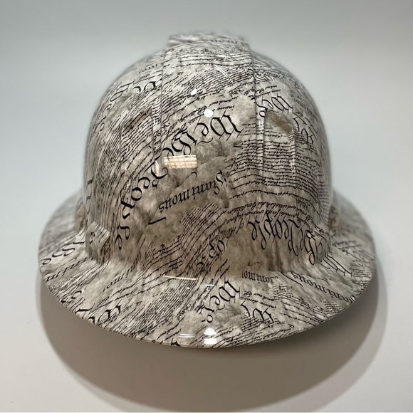 New Full Brim Hard Hat Custom Hydro Dipped Script We The People!! - Picture 3 of 4